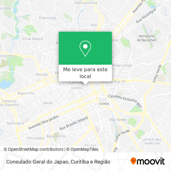 Consulado Geral do Japao mapa