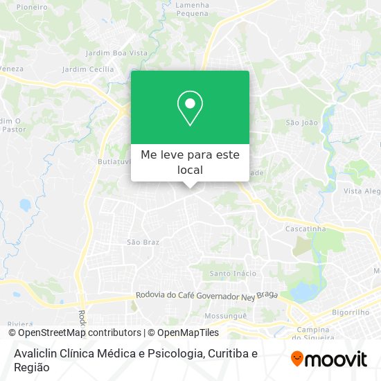 Avaliclin Clínica Médica e Psicologia mapa