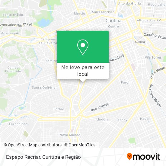 Espaço Recriar mapa