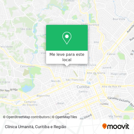 Clínica Umanità mapa