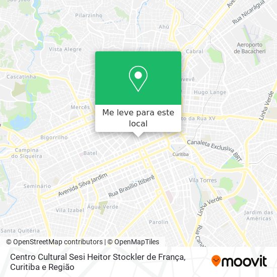 Centro Cultural Sesi Heitor Stockler de França mapa