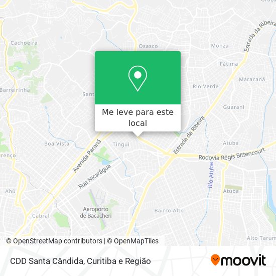 CDD Santa Cândida mapa