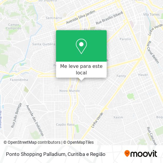 Ponto Shopping Palladium mapa