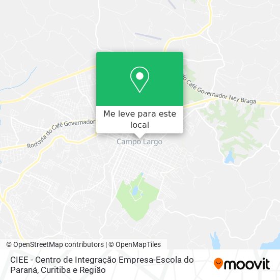 CIEE - Centro de Integração Empresa-Escola do Paraná mapa