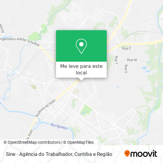 Sine - Agência do Trabalhador mapa