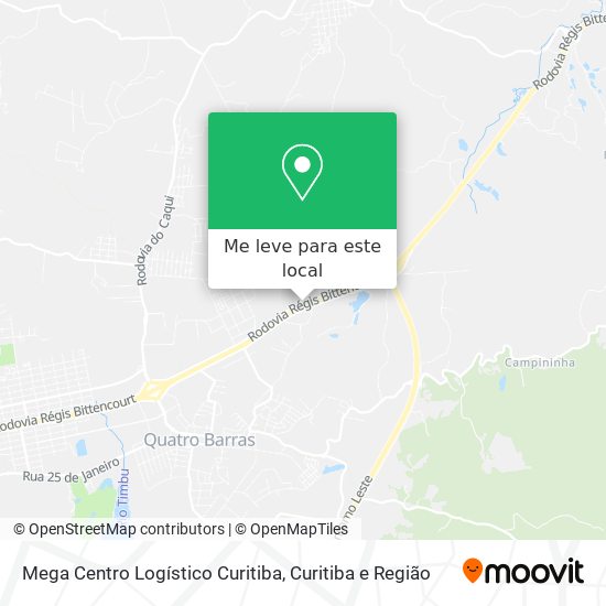 Mega Centro Logístico Curitiba mapa