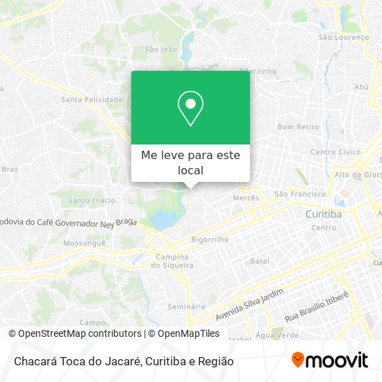 Chacará Toca do Jacaré mapa