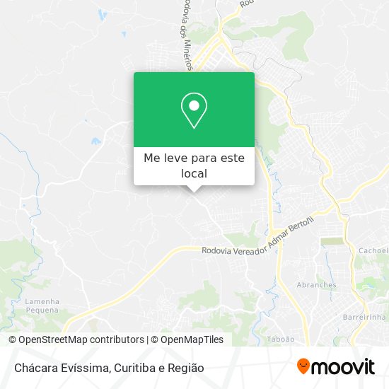 Chácara Evíssima mapa