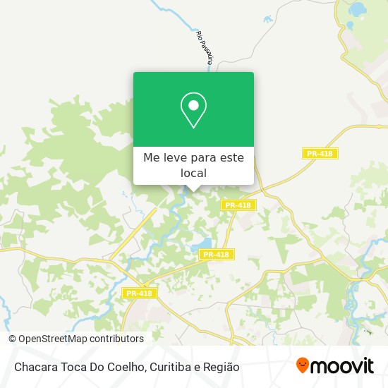 Chacara Toca Do Coelho mapa