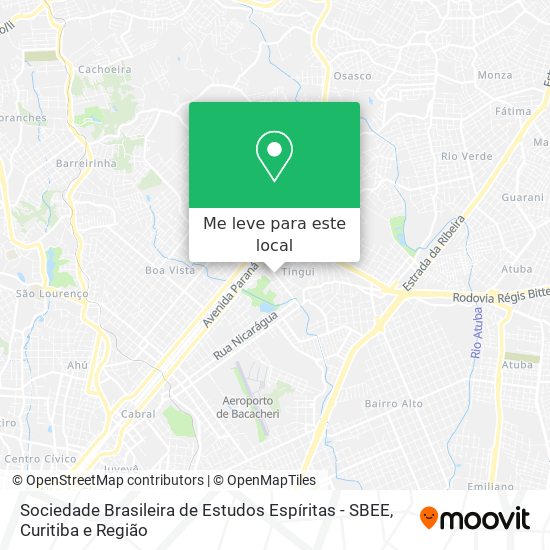 Sociedade Brasileira de Estudos Espíritas - SBEE mapa