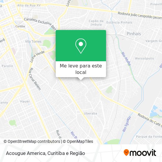 Acougue America mapa