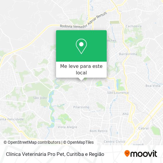 Clínica Veterinária Pro Pet mapa