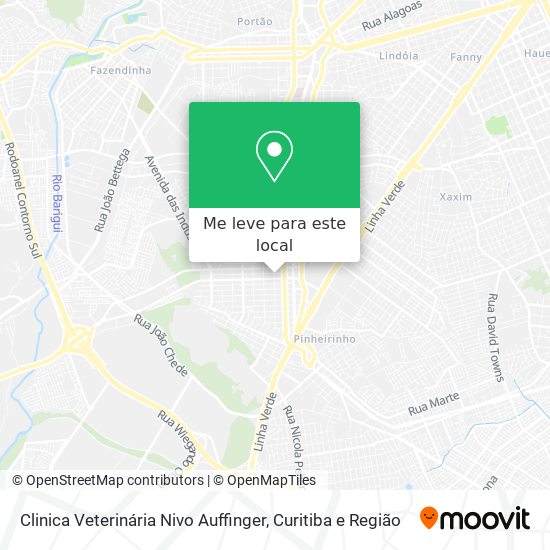 Clinica Veterinária Nivo Auffinger mapa