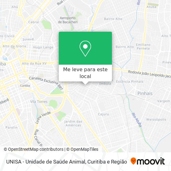 UNISA - Unidade de Saúde Animal mapa