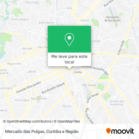 Mercado das Pulgas mapa