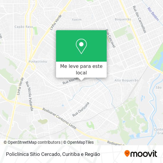 Policlínica Sítio Cercado mapa