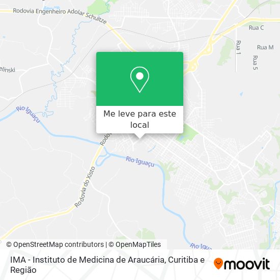 IMA - Instituto de Medicina de Araucária mapa