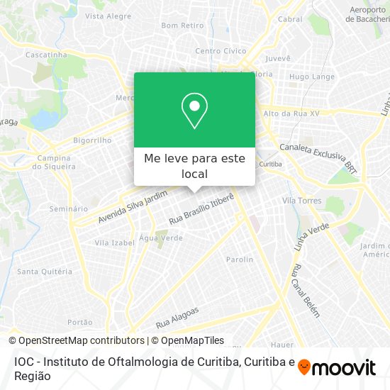 IOC - Instituto de Oftalmologia de Curitiba mapa