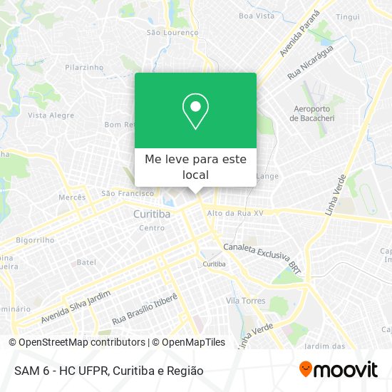 SAM 6 - HC UFPR mapa