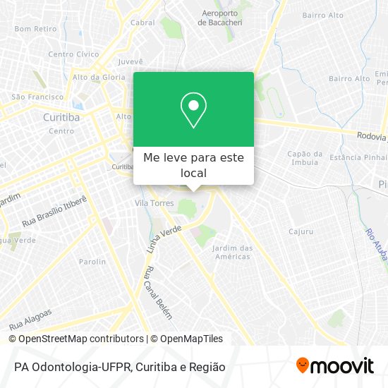 PA Odontologia-UFPR mapa