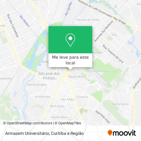 Armazem Universitário mapa