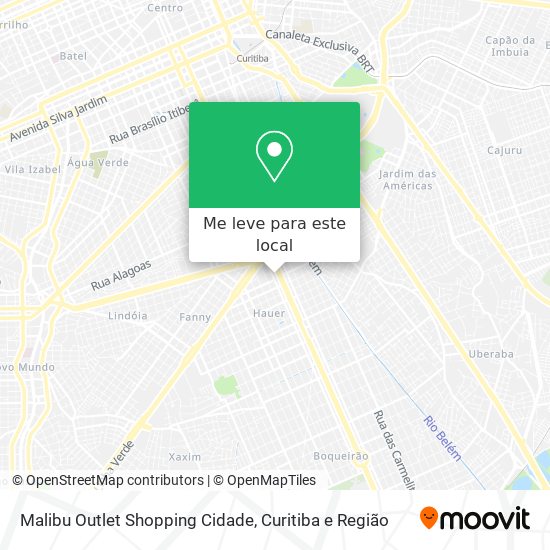 Malibu Outlet Shopping Cidade mapa