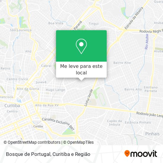 Bosque de Portugal mapa