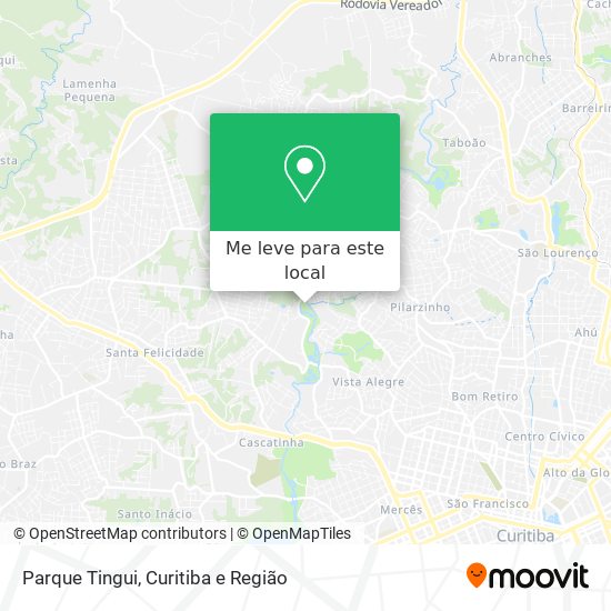 Parque Tingui mapa