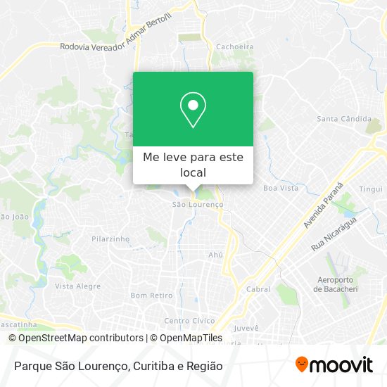 Parque São Lourenço mapa