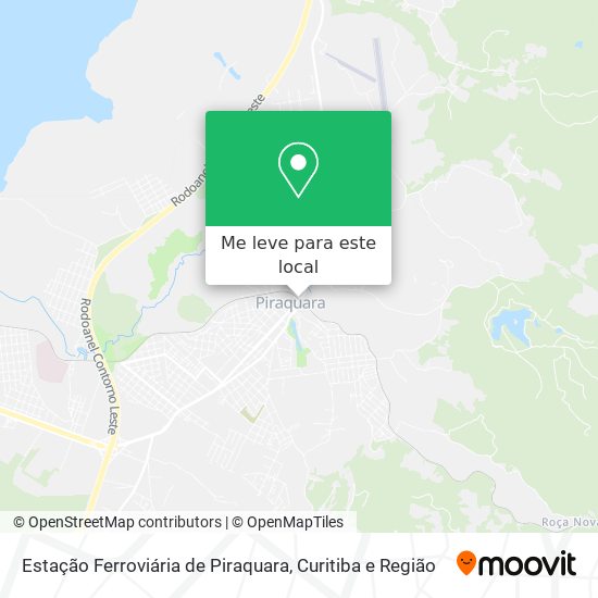 Estação Ferroviária de Piraquara mapa