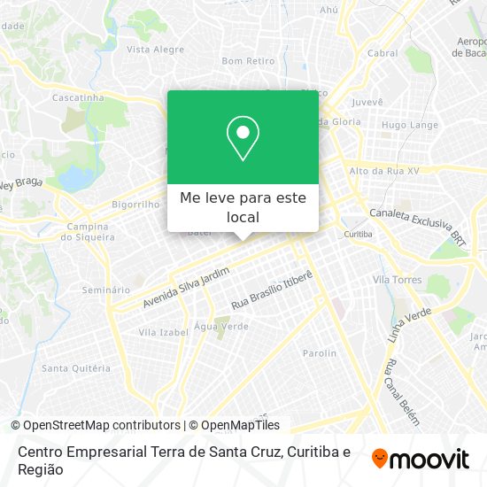 Centro Empresarial Terra de Santa Cruz mapa