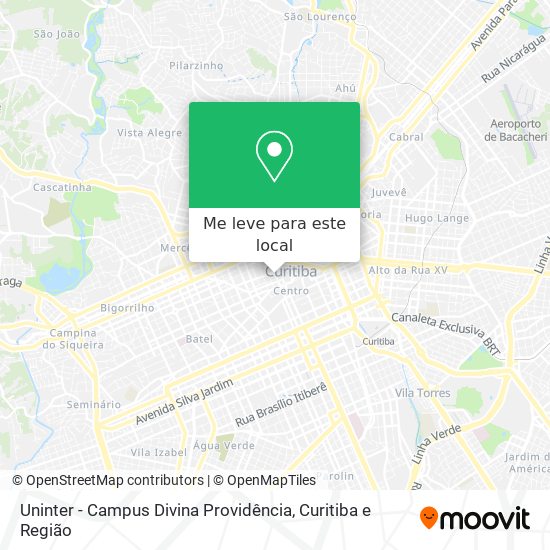 Uninter - Campus Divina Providência mapa
