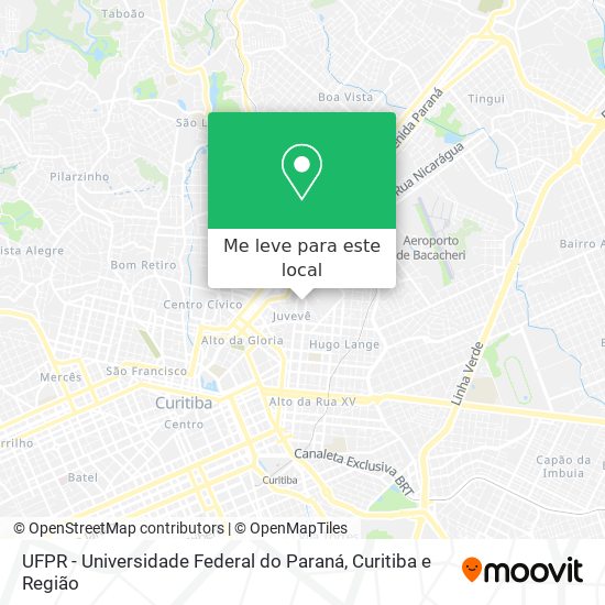 UFPR - Universidade Federal do Paraná mapa
