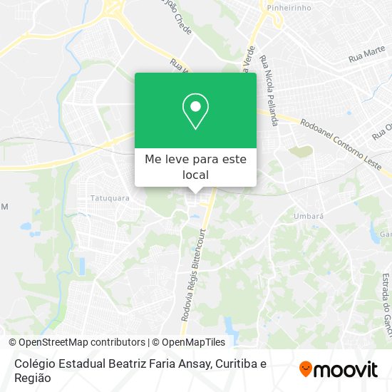 Colégio Estadual Beatriz Faria Ansay mapa