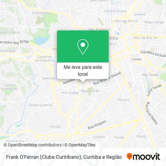 Frank D'Ferran (Clube Curitibano) mapa