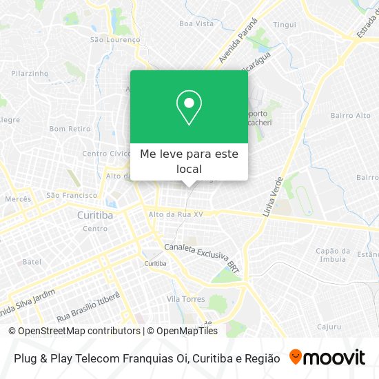 Plug & Play Telecom Franquias Oi mapa