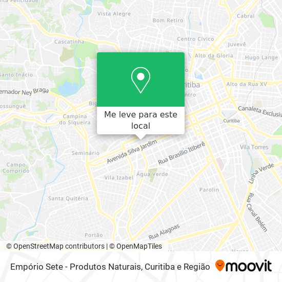 Empório Sete - Produtos Naturais mapa
