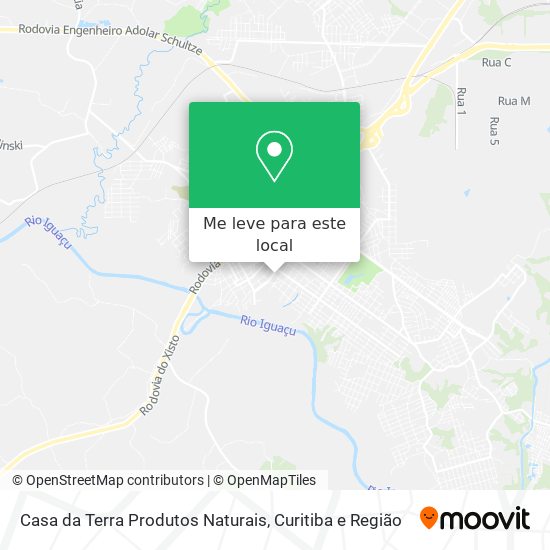 Casa da Terra Produtos Naturais mapa