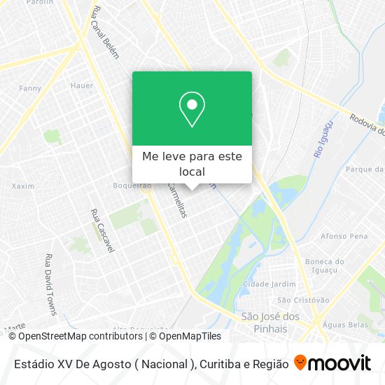 Estádio XV De Agosto ( Nacional ) mapa