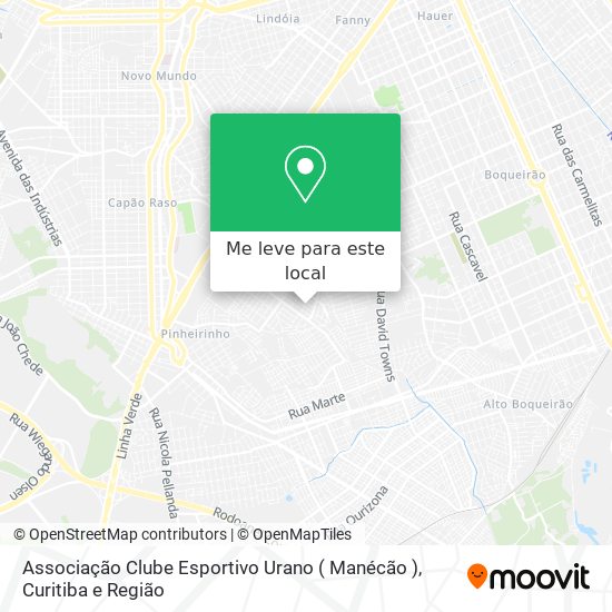 Associação Clube Esportivo Urano ( Manécão ) mapa