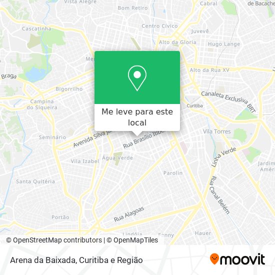 Arena da Baixada mapa