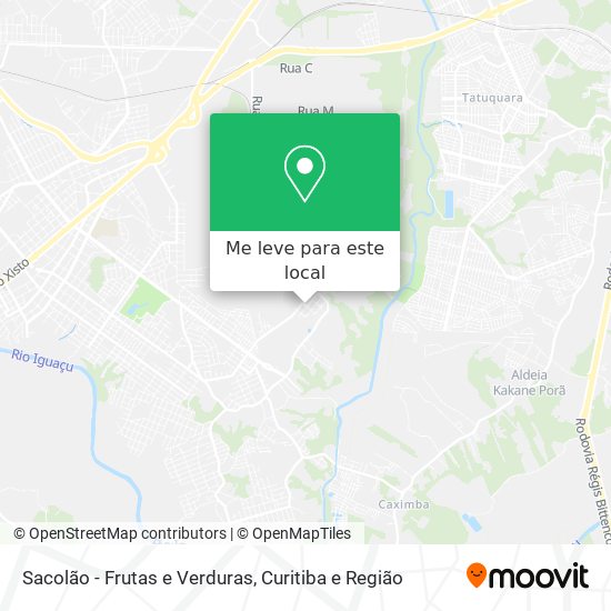 Sacolão - Frutas e Verduras mapa