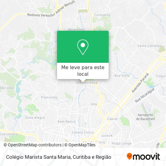 Colégio Marista Santa Maria mapa