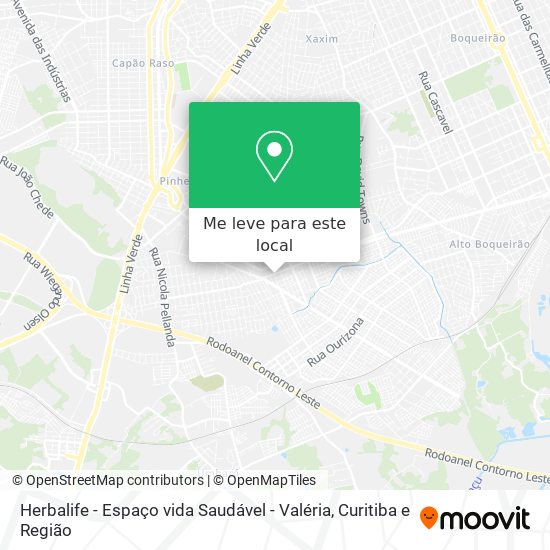 Herbalife - Espaço vida Saudável - Valéria mapa