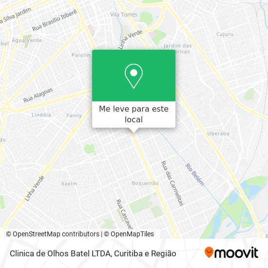 Clinica de Olhos Batel LTDA mapa