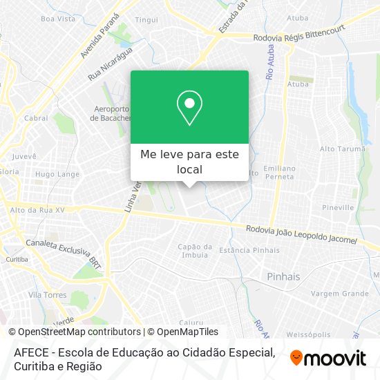 AFECE - Escola de Educação ao Cidadão Especial mapa