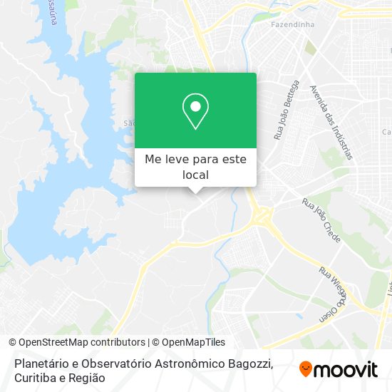Planetário e Observatório Astronômico Bagozzi mapa