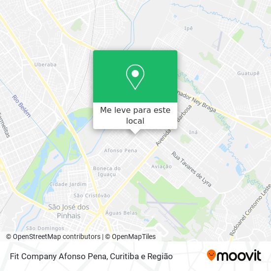 Fit Company Afonso Pena mapa