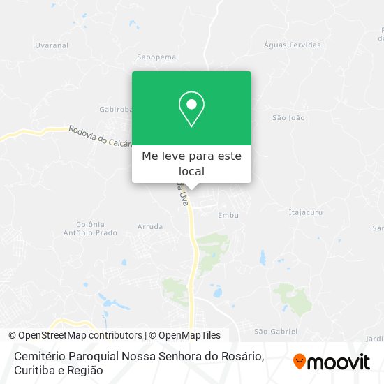 Cemitério Paroquial Nossa Senhora do Rosário mapa