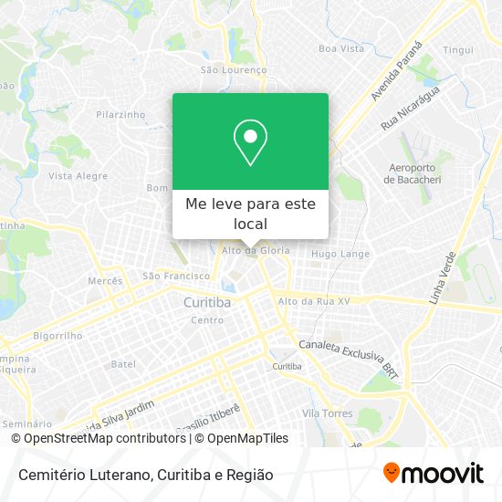 Cemitério Luterano mapa